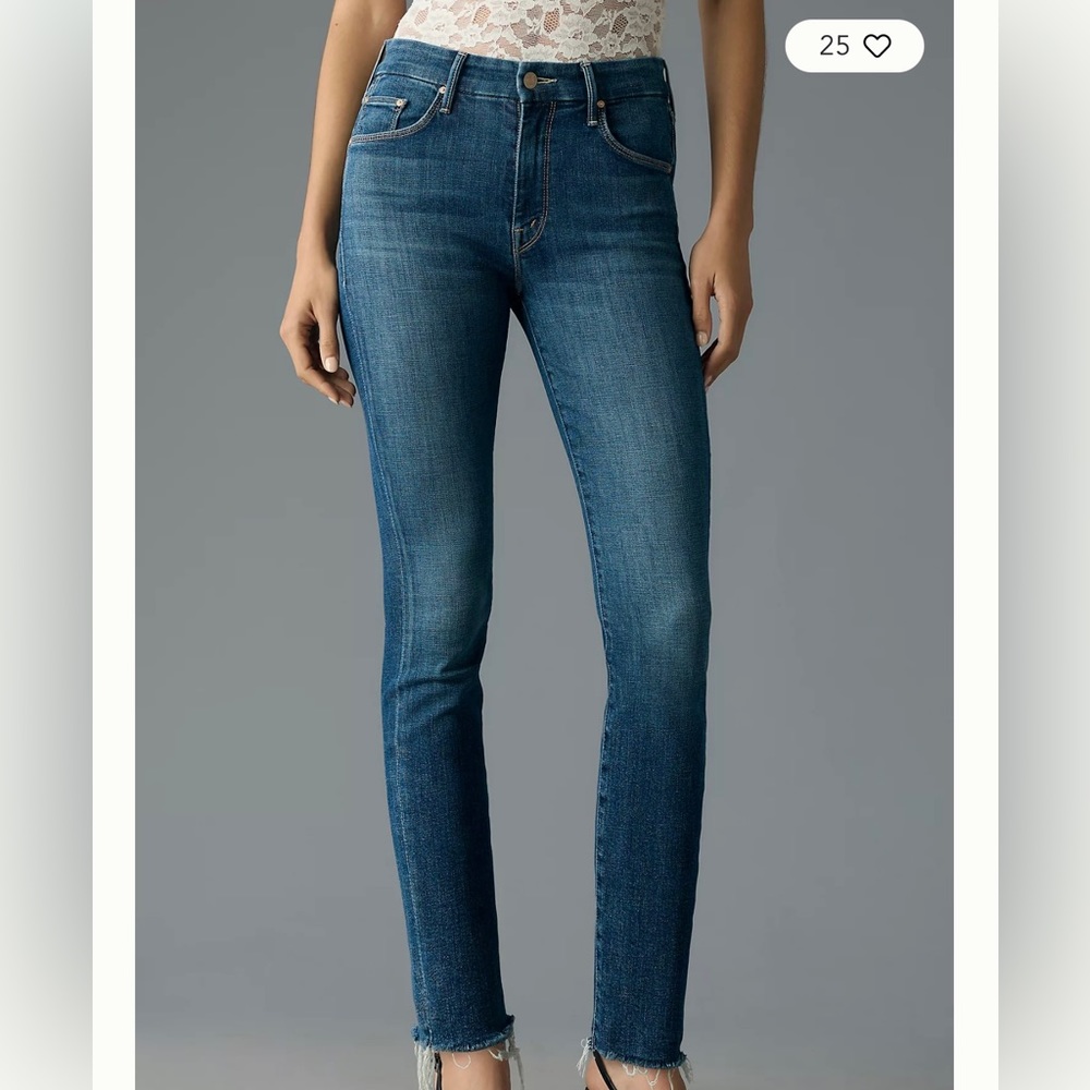 NWOT Mother The Looker Ankle Fray Jeans Size 26